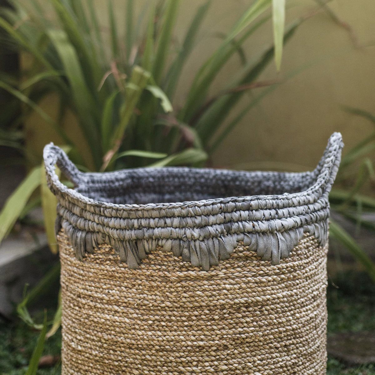 Laundry Basket NIAS | Plant Basket | Large Storage Basket made from Seagrass (2 sizes) by Soeji