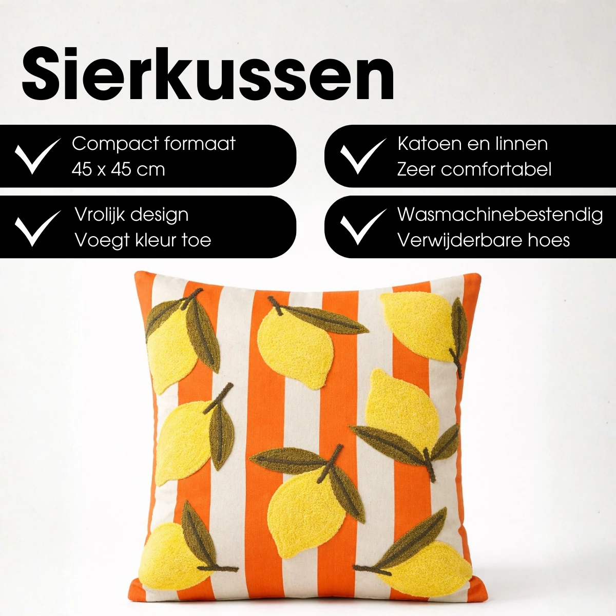 Decorative cushion Off-white by Mica Decorations