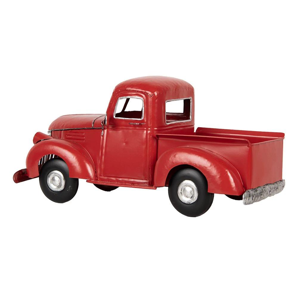 Decoration miniature car 45x22x21 cm red metal by Clayre & Eef.