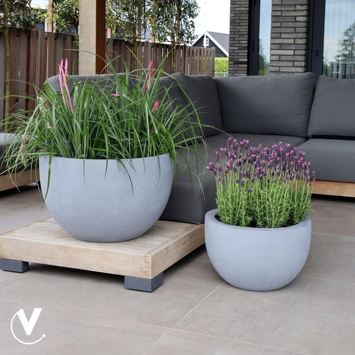 Plantenpot - Louisiana grey by Vase The World