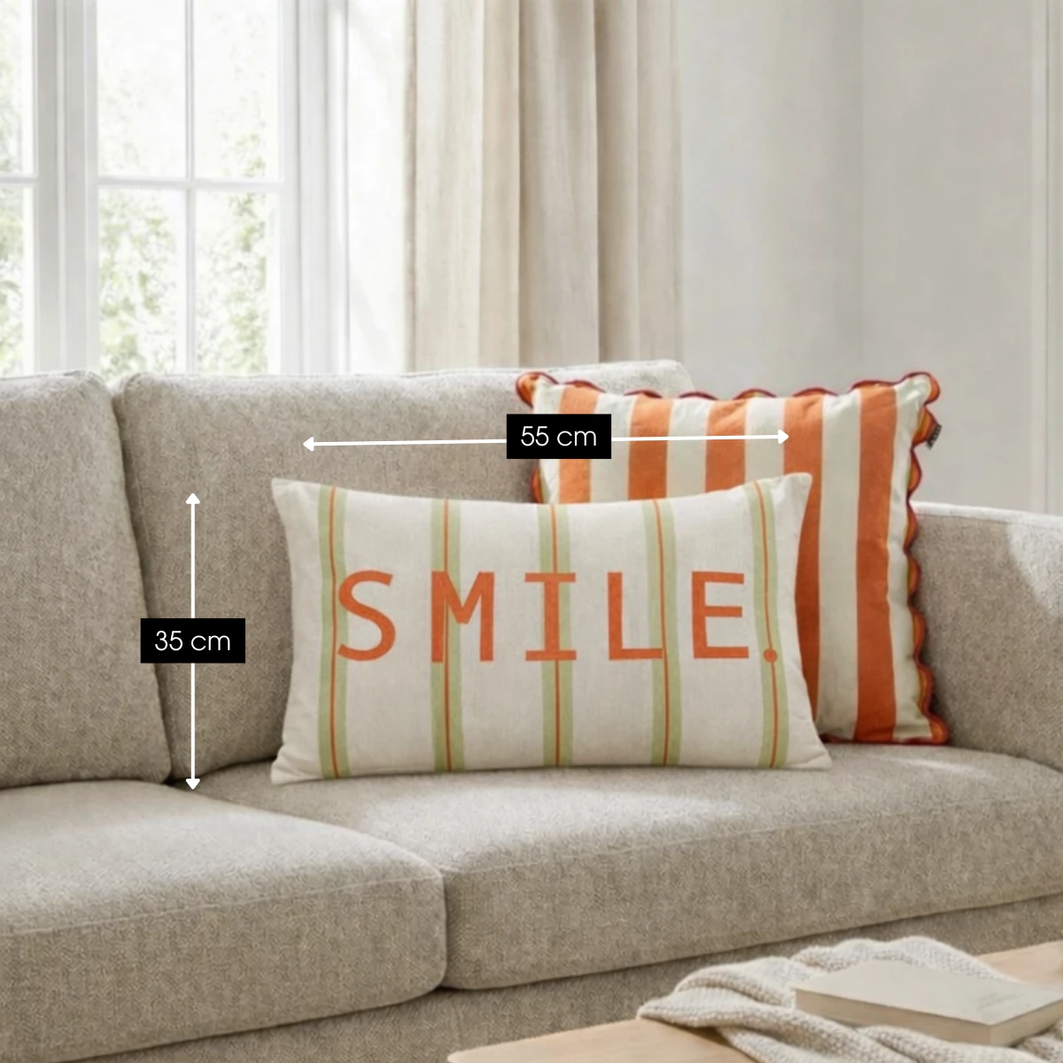 Decorative cushion Green by Mica Decorations