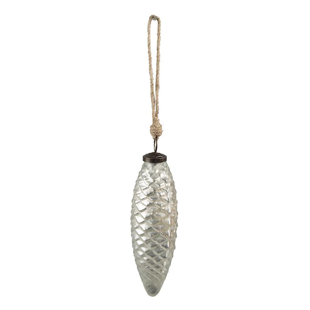 Christmas bauble Ø 6x17 cm by Clayre & Eef.