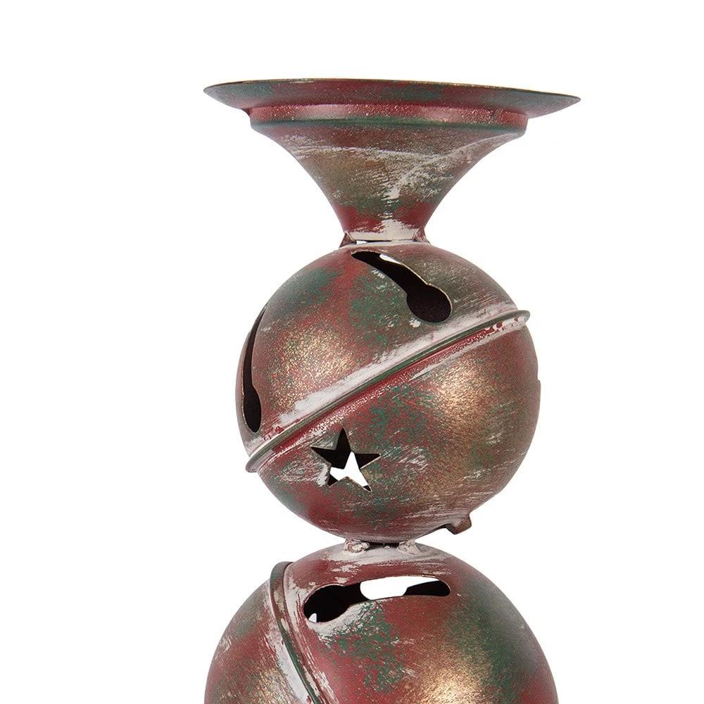 Candlestick Ø 16x44 cm Copper colored Metal by Clayre & Eef.