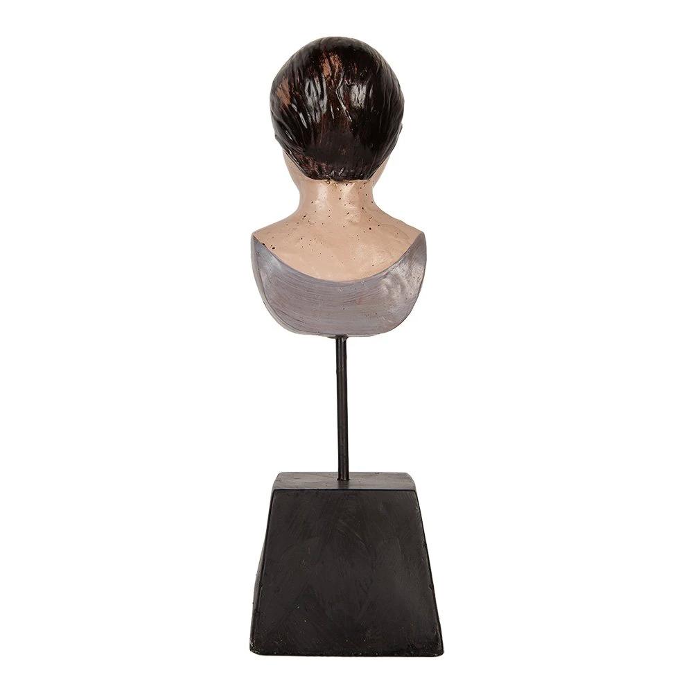 Decoration image woman 11x11x34 cm beige plastic by Clayre & Eef.