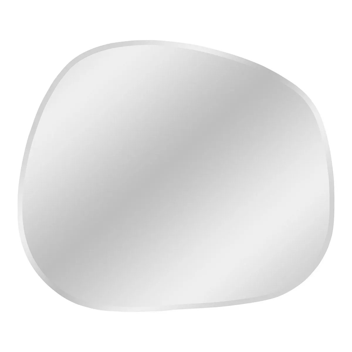 Bangalore Mirror - Mirror, organic shape, faceted edge, 47x50 cm by EMIRELLE