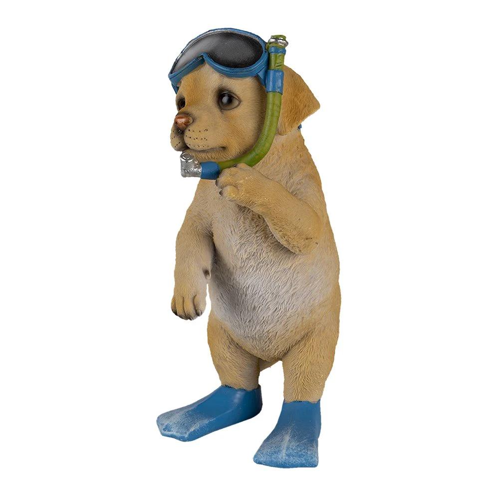 Decoration dog 11x11x23 cm by Clayre & Eef.