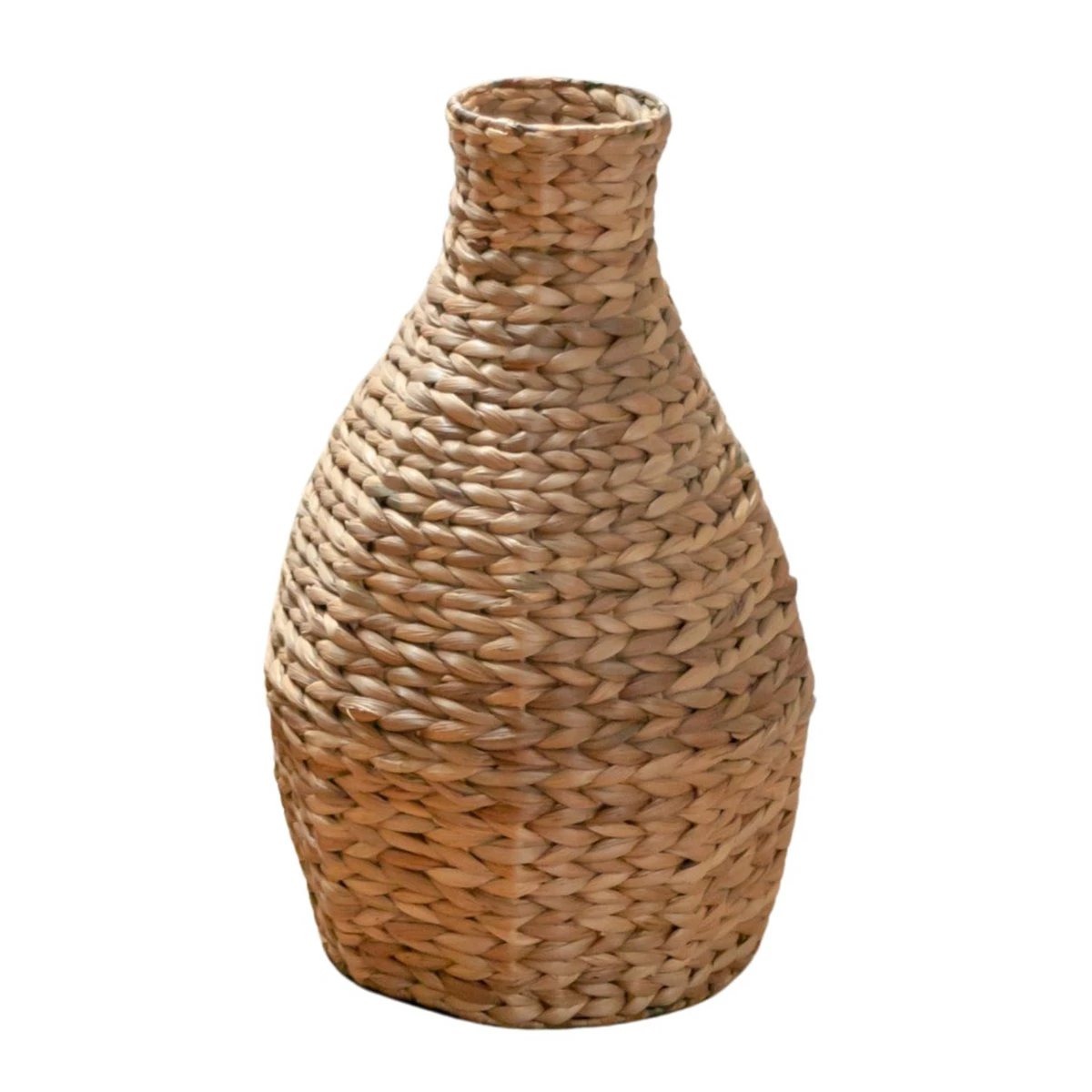 Woven Boho Vase DAYANA natural made from Water Hyacinth by Soeji