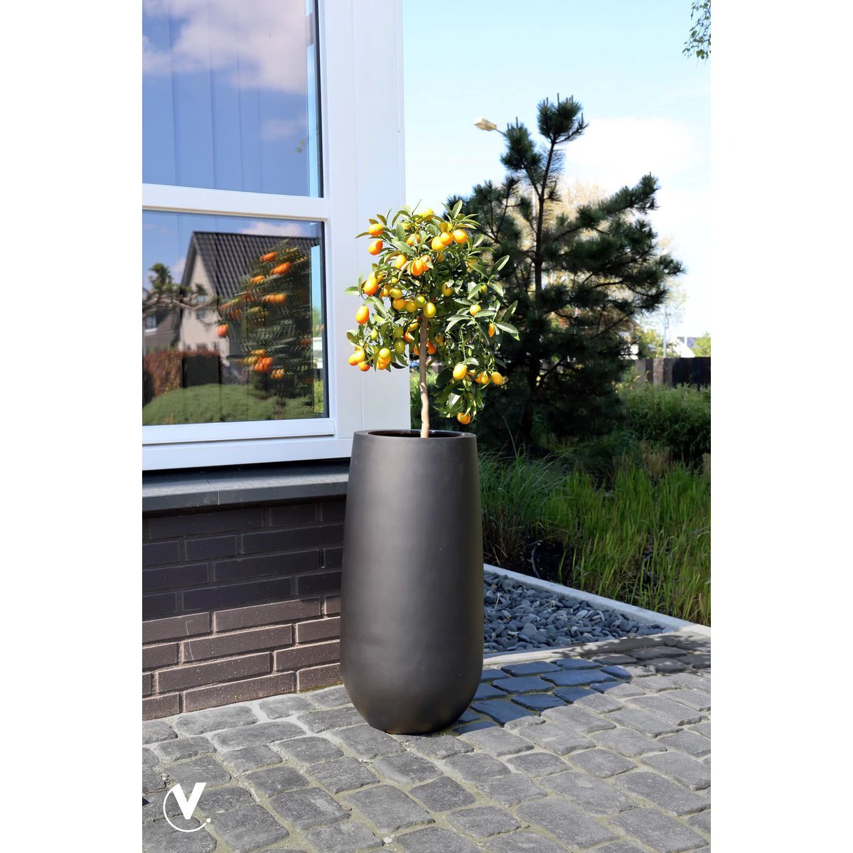 Plantenpot - Idaho black by Vase The World