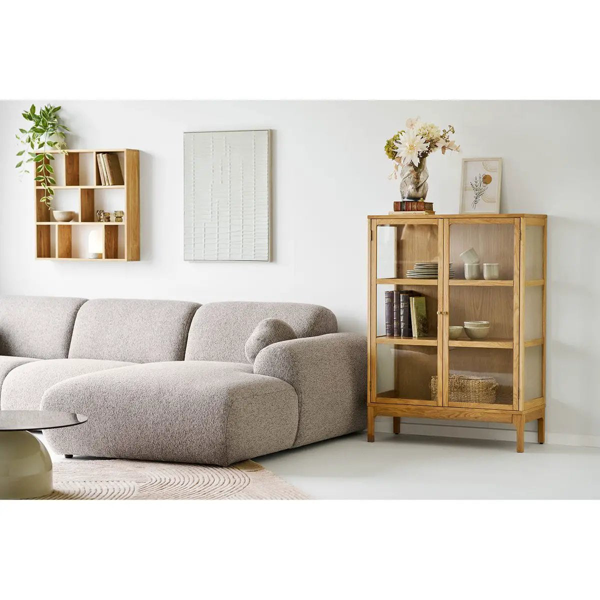 Ena Relief Wall decoration, beige, 60x80 cm by EMIRELLE