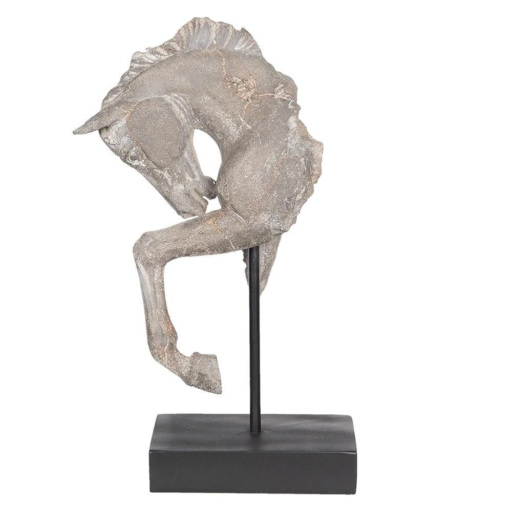 Image horse 28x12x43 cm gray plastic home accessories by Clayre & Eef.