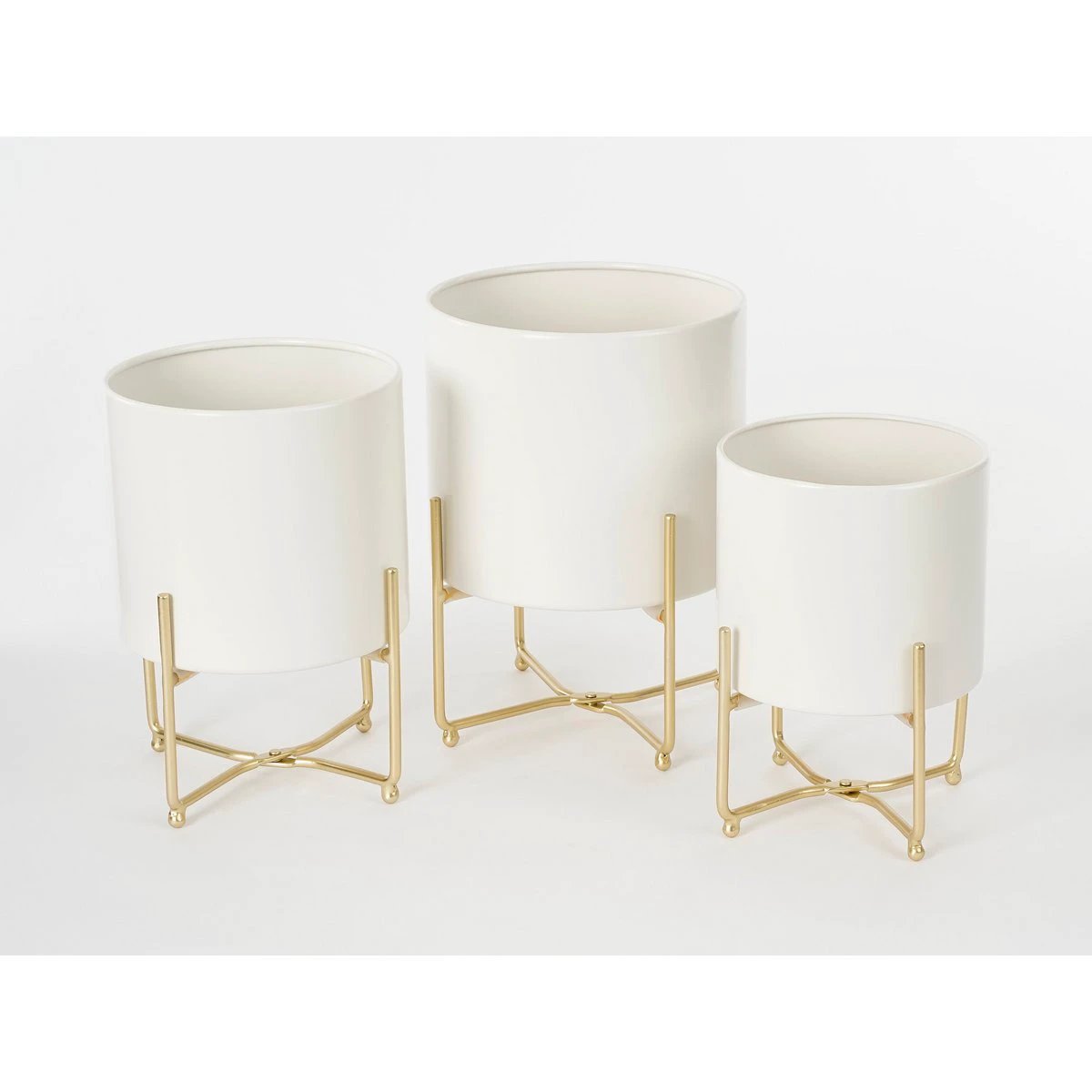 Plantenstandaard set Aries Wit by Mica Decorations