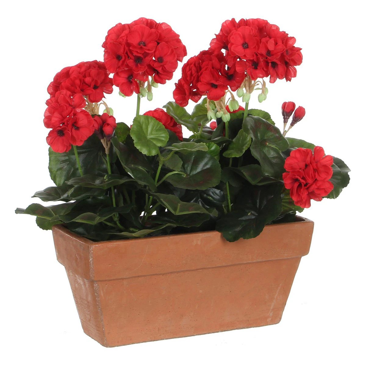 Artificial plant Geranium Red by Mica Decorations
