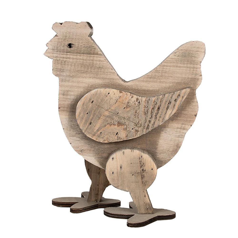 Decoration chicken 23x12x28 cm by Clayre & Eef.