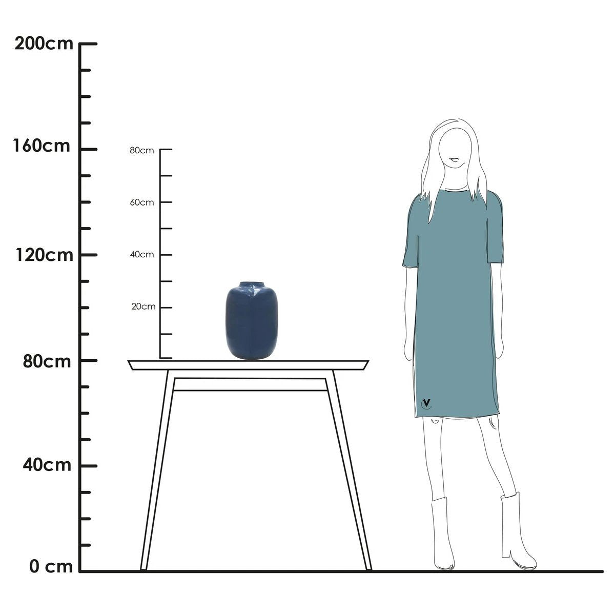 Vaas - Artic dark blue-grey by Vase The World