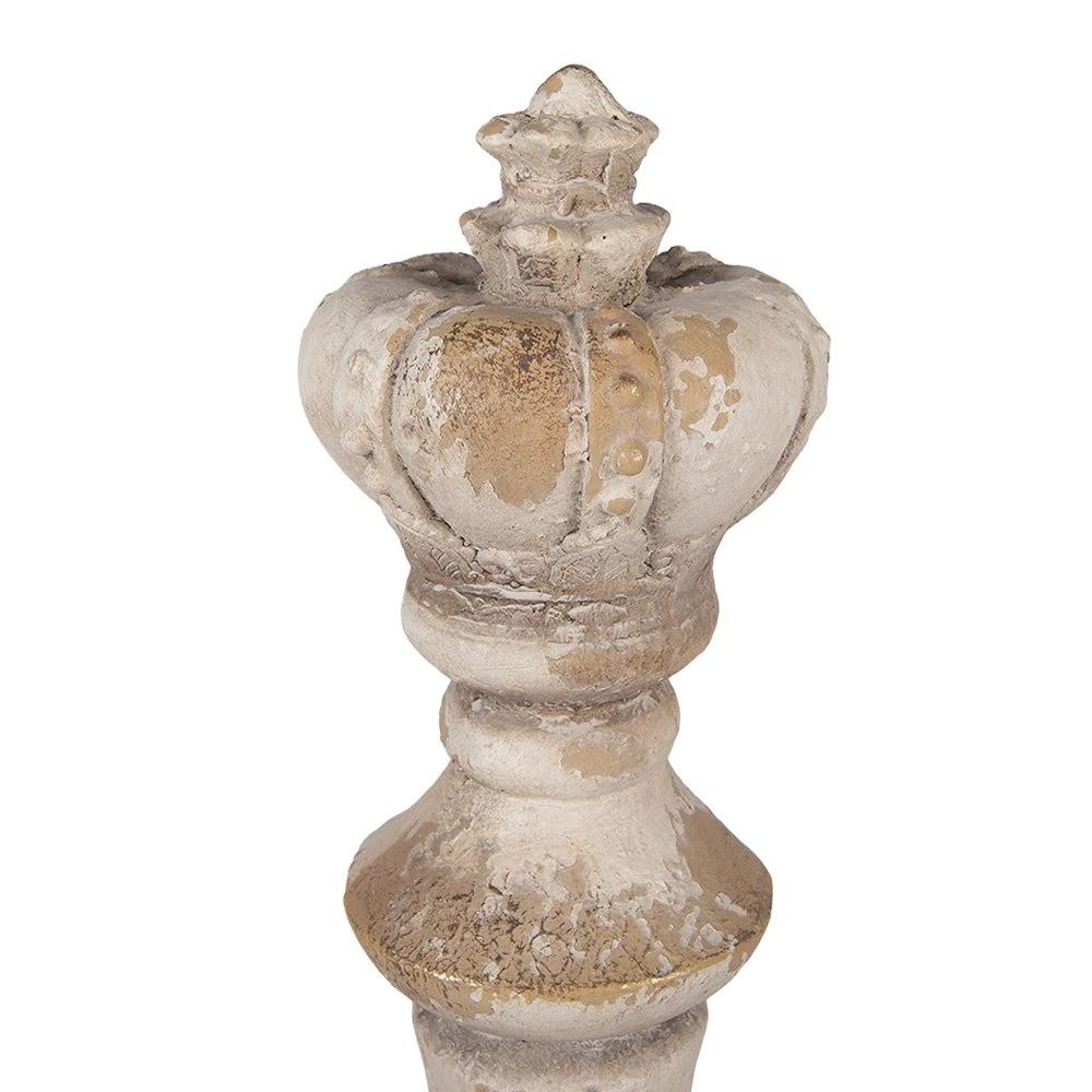 Dekorationsornament Ø 17x51 cm Beige Keramik von Clayre & Eef.