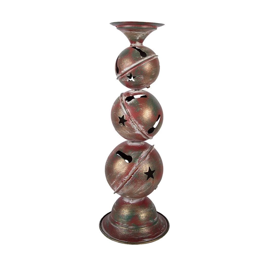 Candlestick Ø 16x44 cm Copper colored Metal by Clayre & Eef.