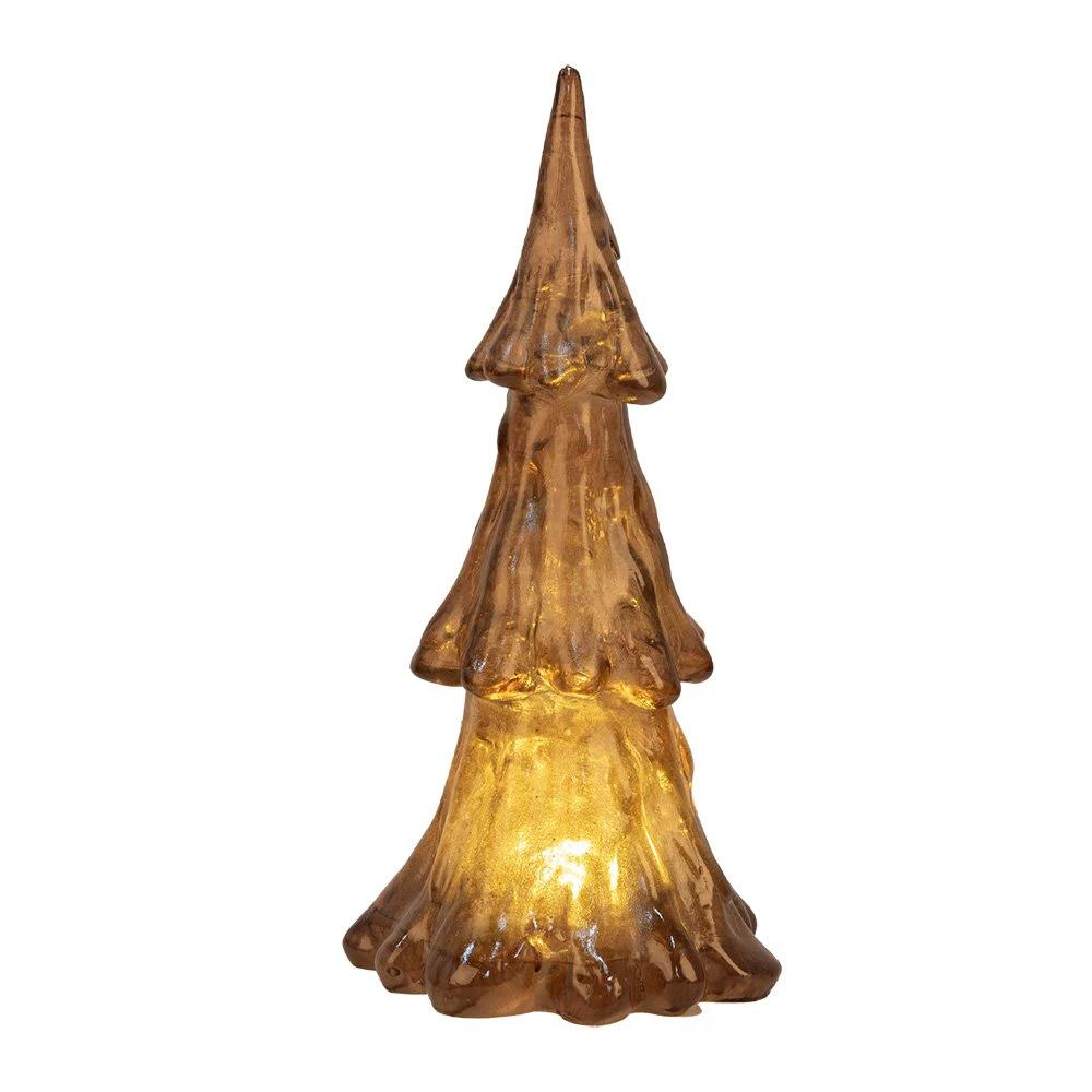 Decoration Christmas tree with LED Ø 12x24 cm / 3xaaa by Clayre & Eef.