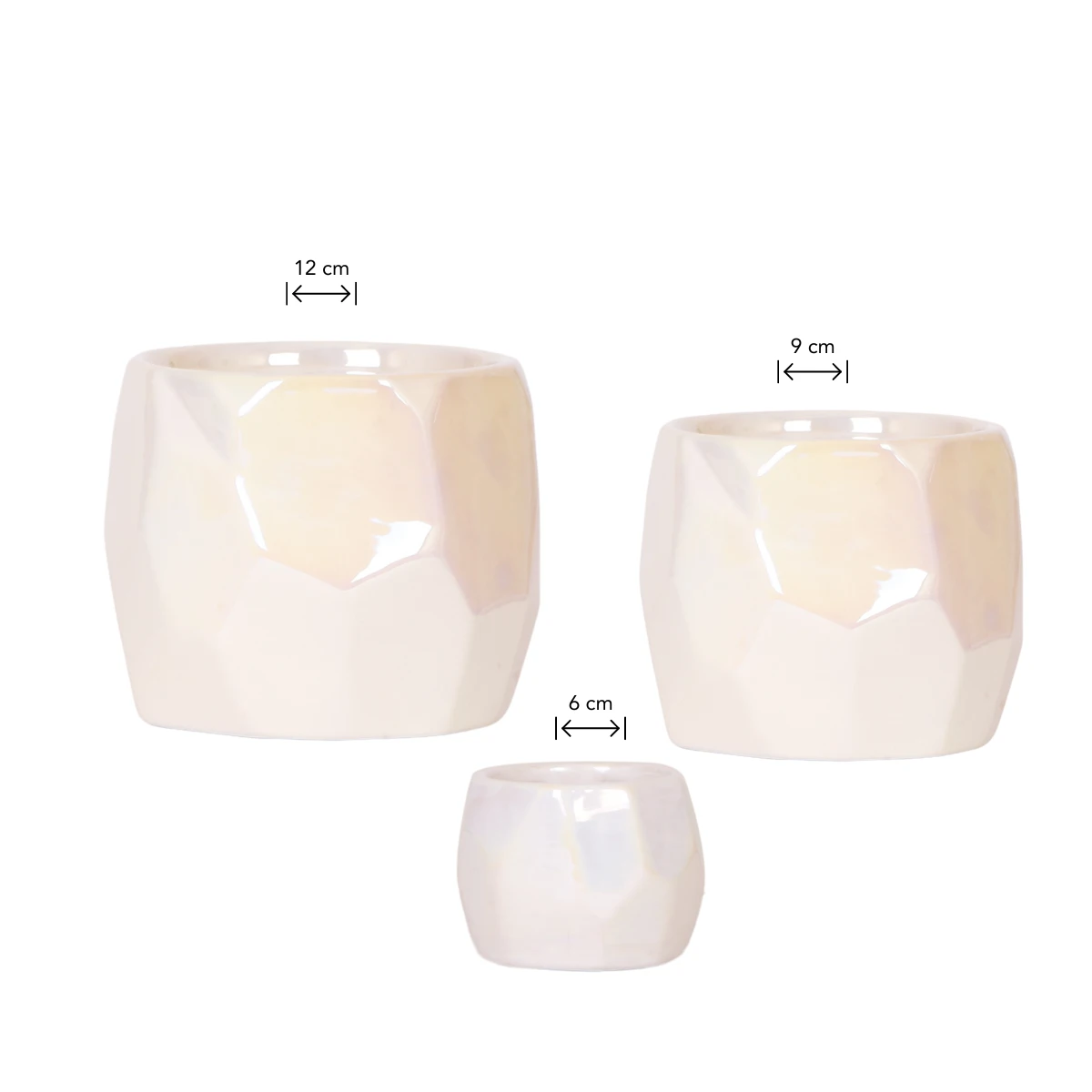 Kolibri Home | Combi deal - Pearl travertine potten by Kolibri Company
