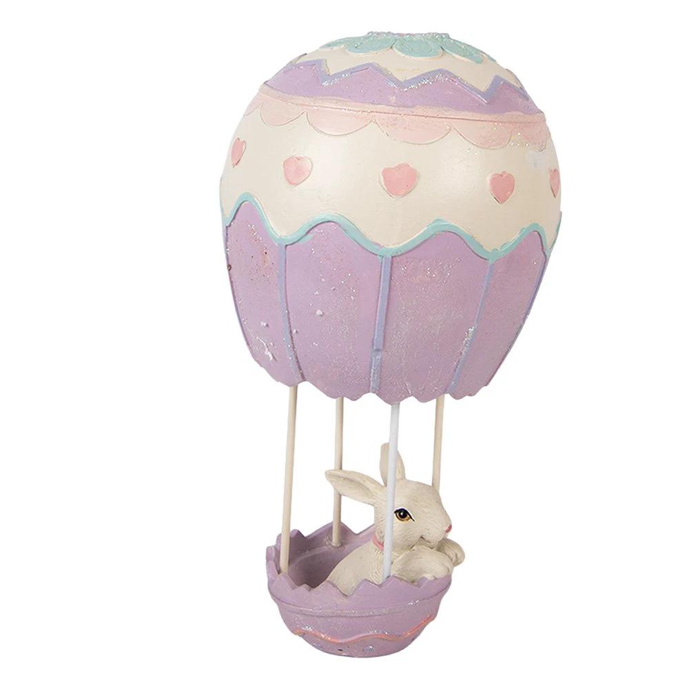 Decoration Statue Rabbit Ø 12x20 cm Beige Plastic by Clayre & Eef.
