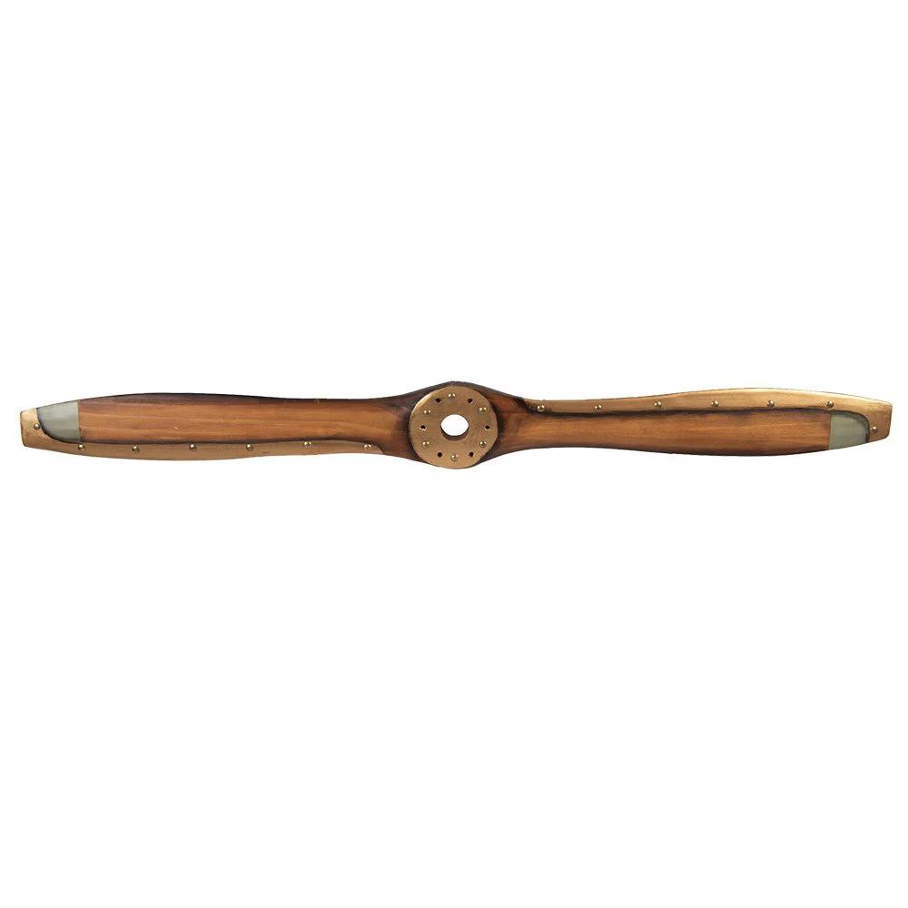 Decoration 12x3x120 cm brown wood by Clayre & Eef.