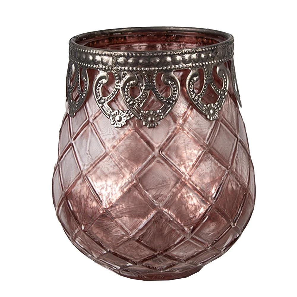 Tealight holder Ø 9x11 cm by Clayre & Eef.