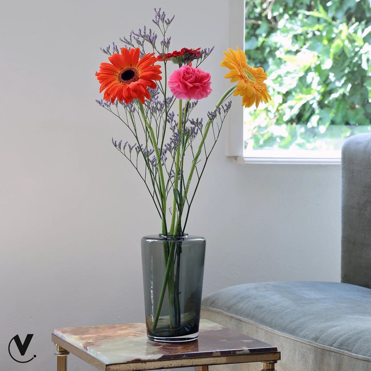Vase - Neris gray (set of 6 pieces) by Vase The World