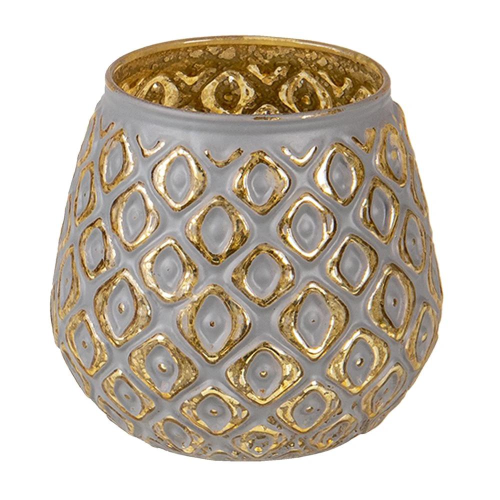 Tealight holder Ø 9x8 cm by Clayre & Eef.