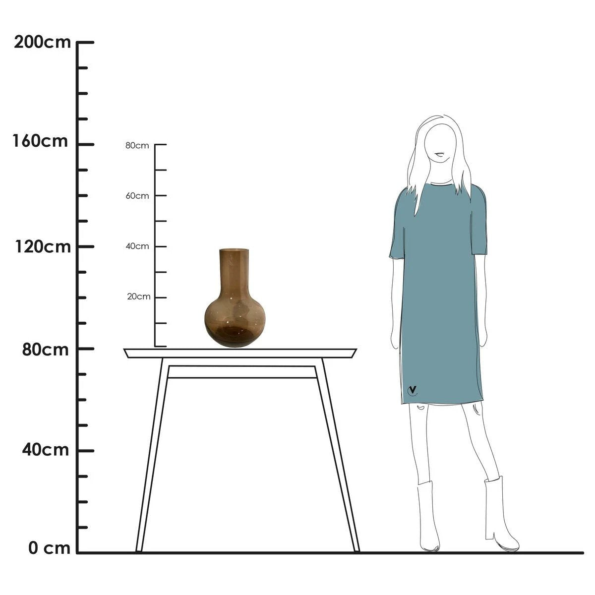 Vaas - Seim Taupe by Vase The World