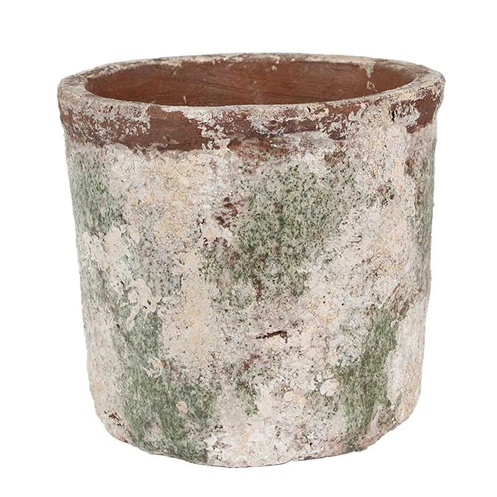 Blumentopf Ø 18x16 cm beige Terrakotta von Clayre & Eef.