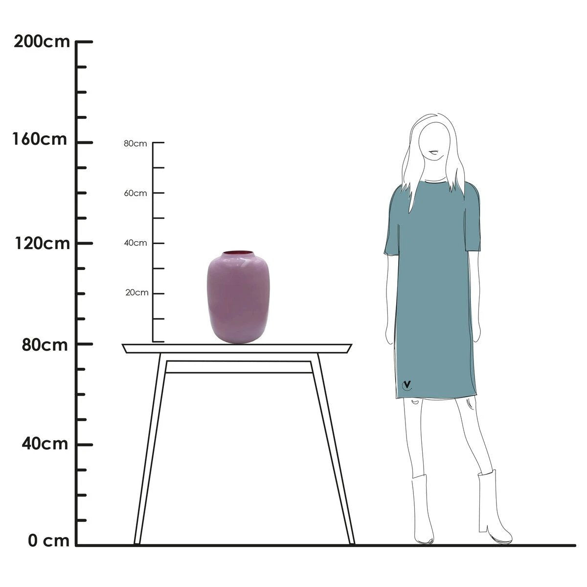 Vaas - Artic light pink by Vase The World