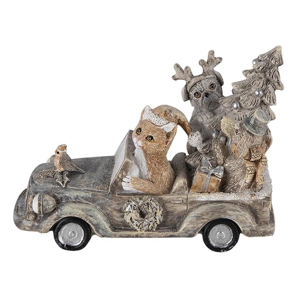 Decoration animals in car 16x8x11 cm by Clayre & Eef.