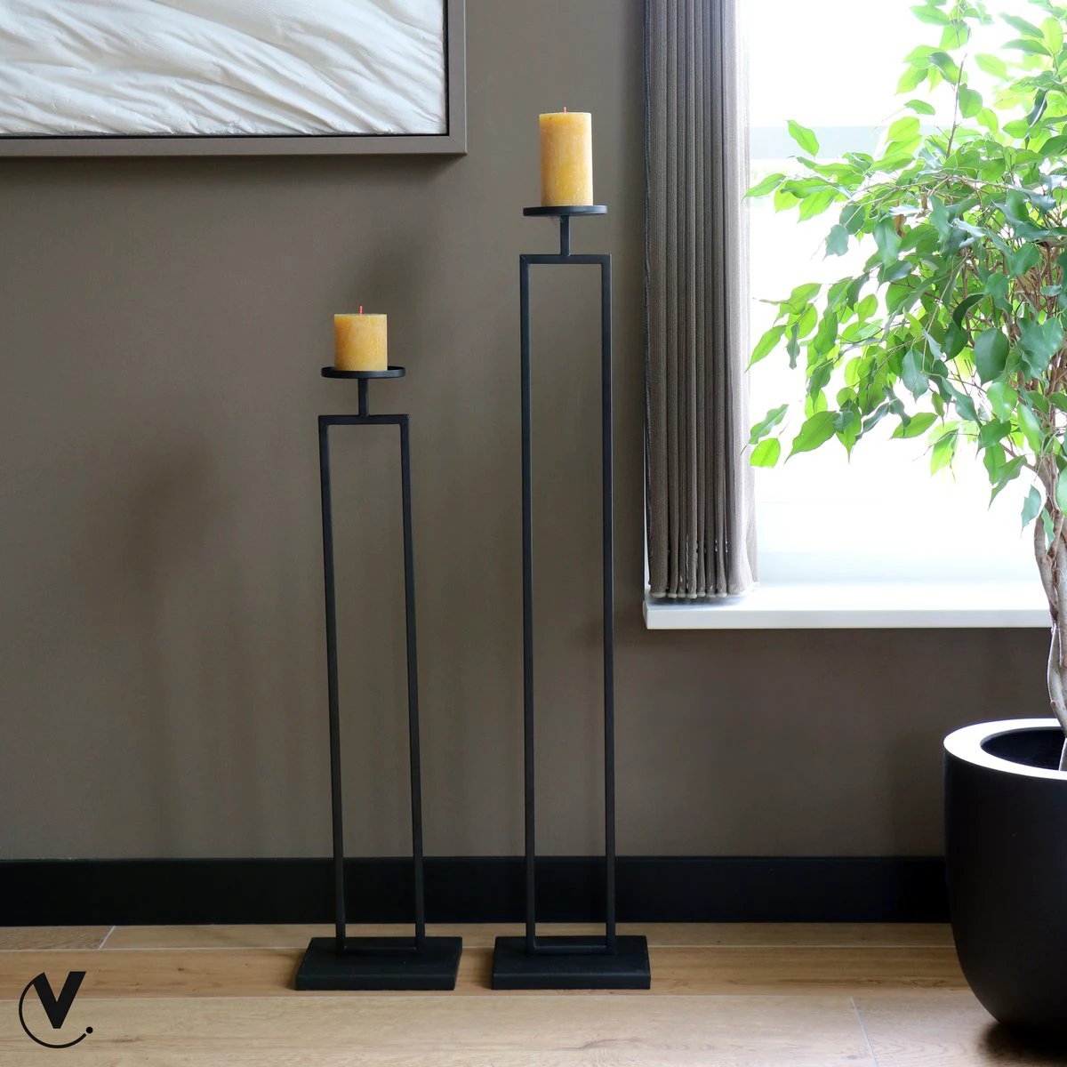 Kandelaar - Concordia Black by Vase The World