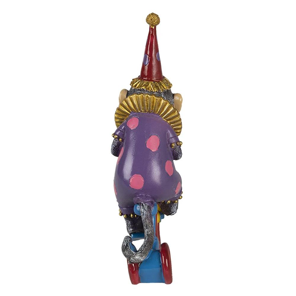Decoration monkey on tricycle 9x4x14 cm by Clayre & Eef.