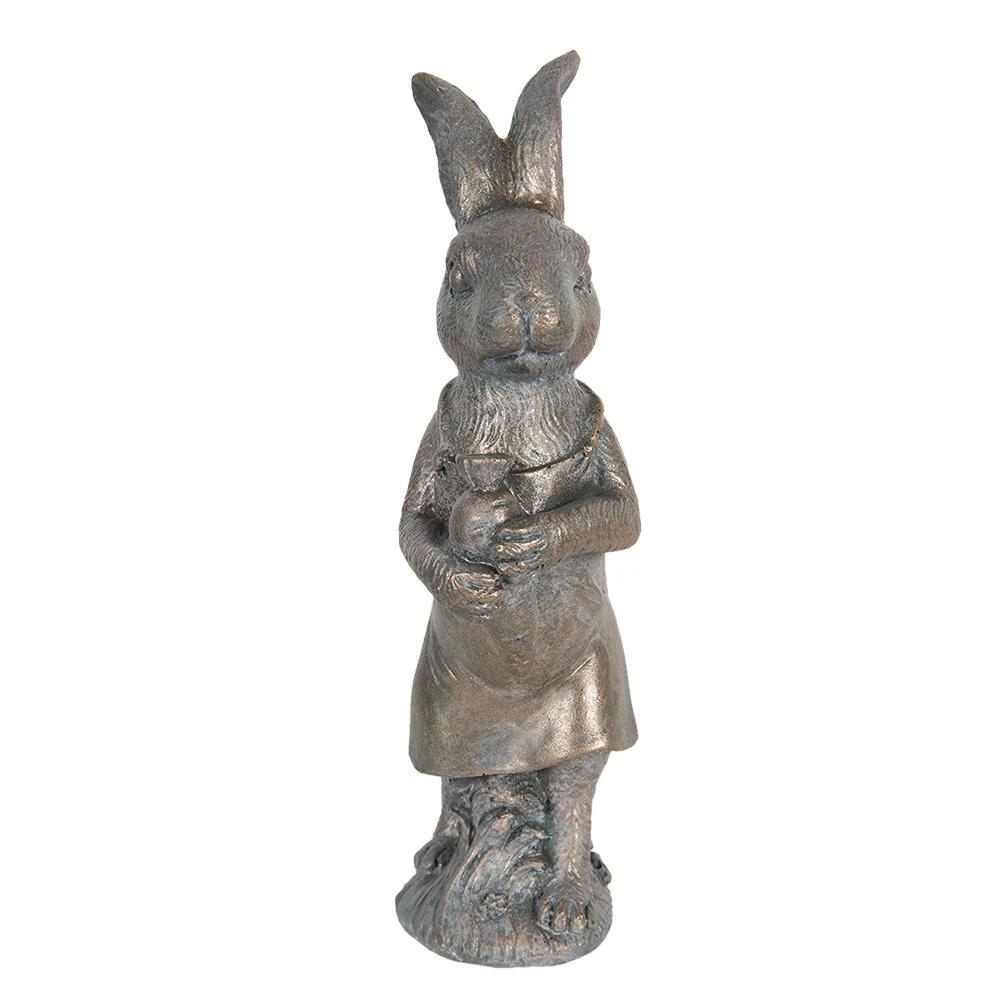 Decoration rabbit 10x6x21 cm by Clayre & Eef.