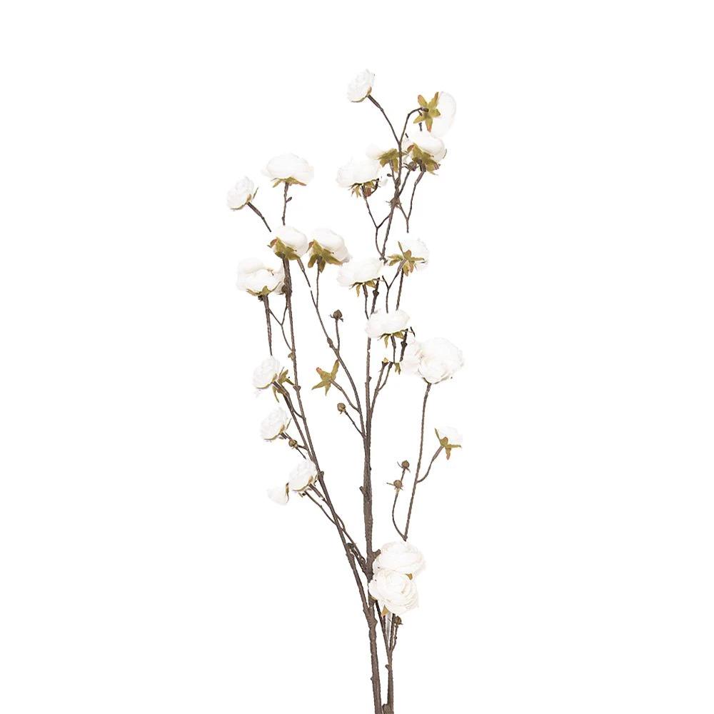 Kunstblume 115 cm Weißes Plastik von Clayre & Eef.