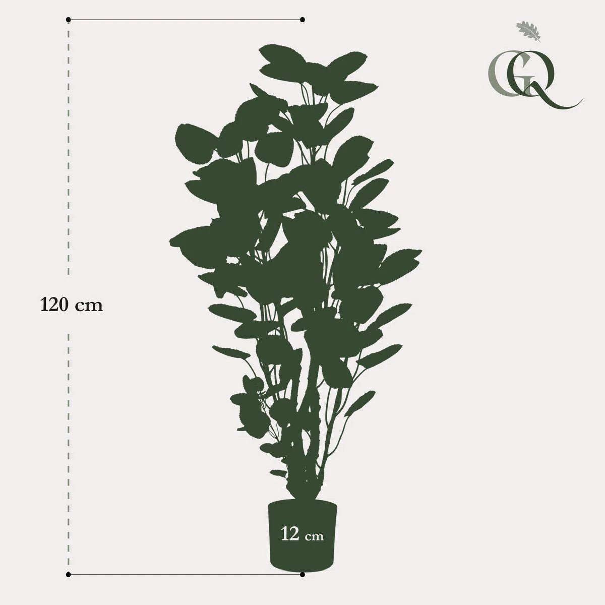 Kunstplant - Polyscias - Aralia - 105 cm by Green boutiQ