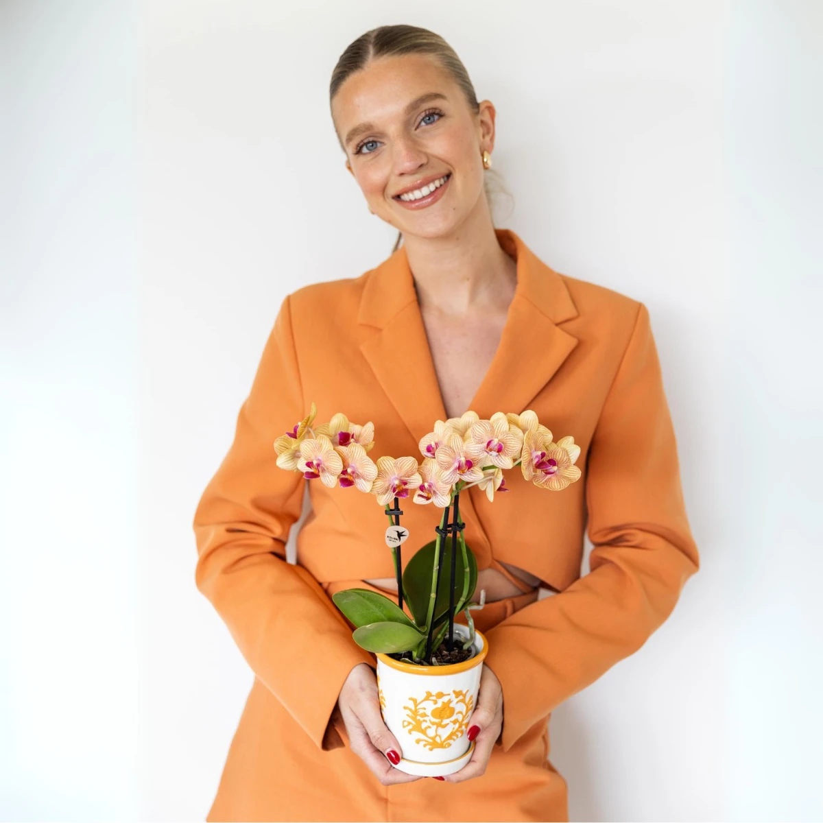 Kolibri Home I Malaga pot - Orange - Ø9cm by Kolibri Company