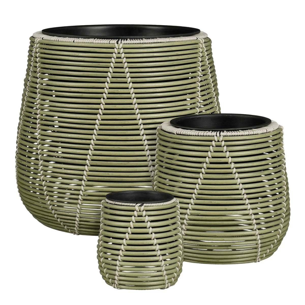 Flowerpot outside Cancun Light green by Mica Decorations