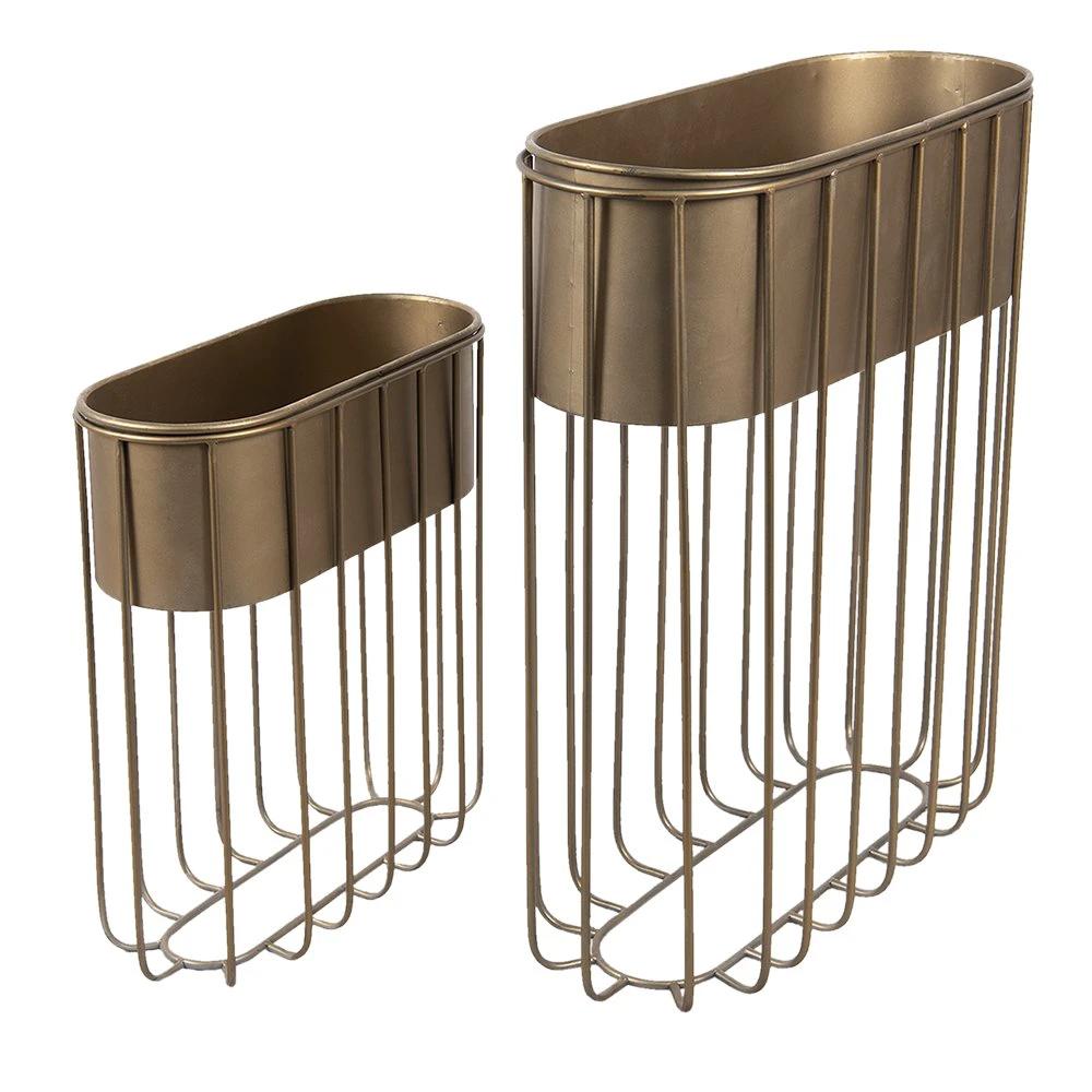 Pflanzenhalter stehend Set (2) 62x26x74 / 47x20x52 cm von Clayre & Eef.