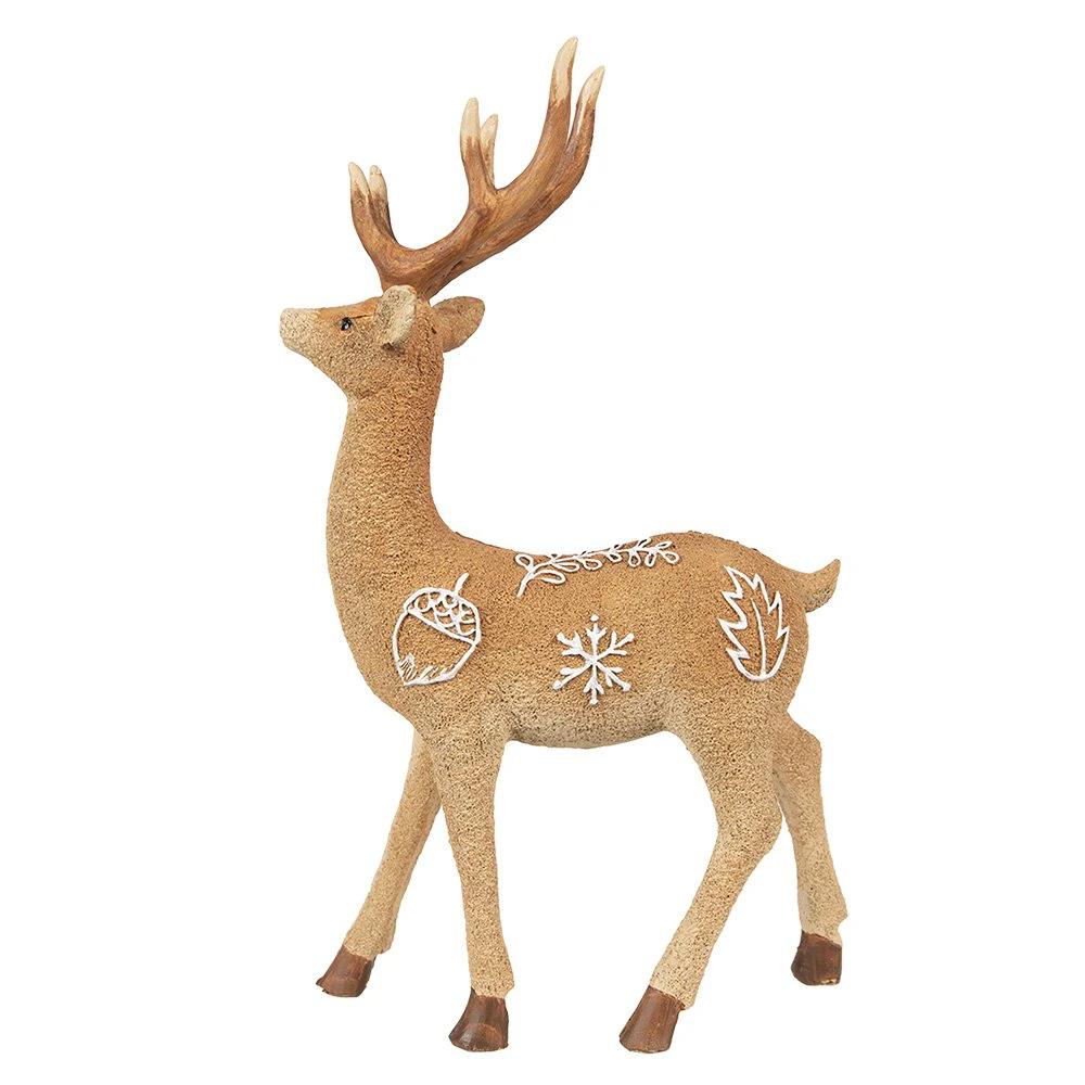 Decoration deer 19x7x30 cm by Clayre & Eef.