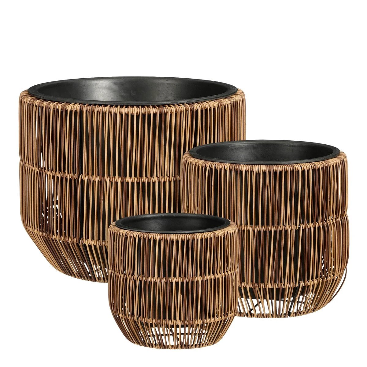 Flowerpot outside Peta Dark brown by Mica Decorations