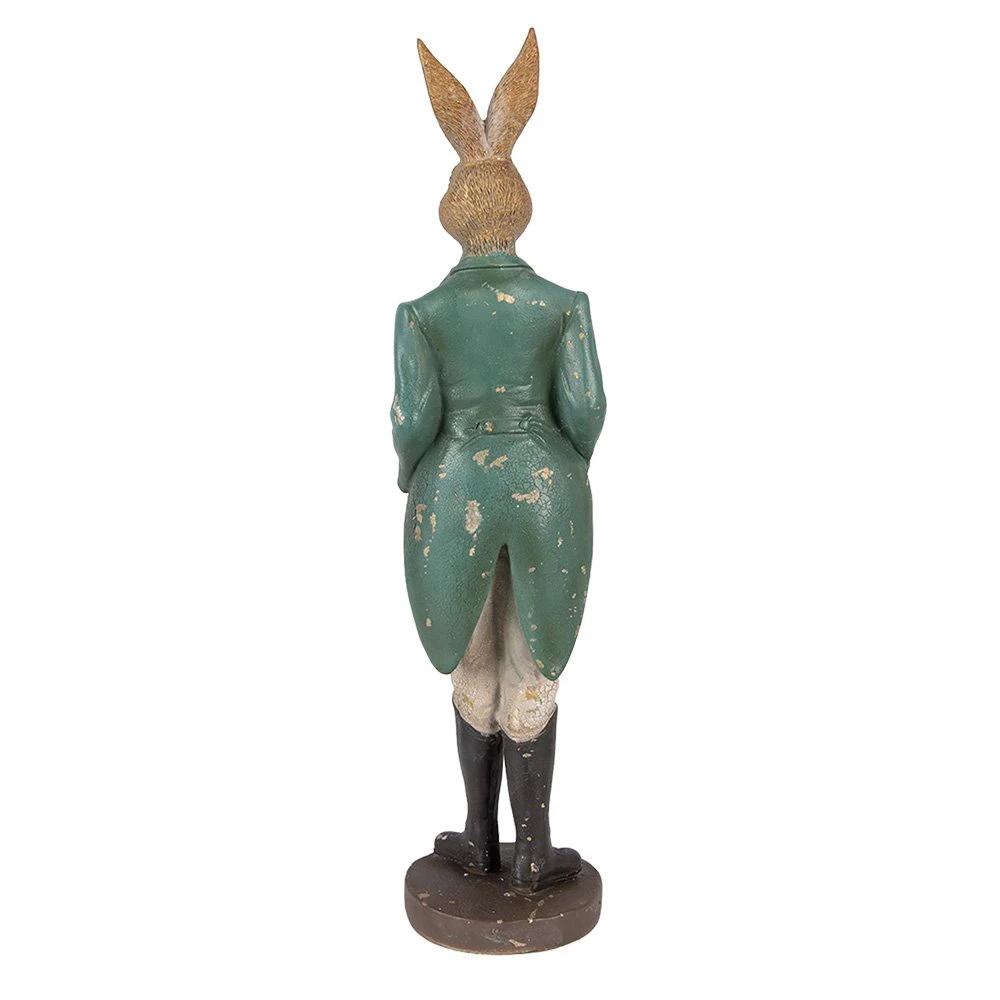 Decoration Statue Rabbit 9x9x36 cm Brown Plastic by Clayre & Eef.