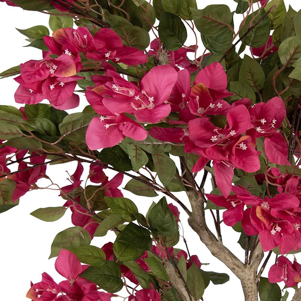 Artificial tree Bougainvillea 55x55x130 cm Pink Plastic by Clayre & Eef.
