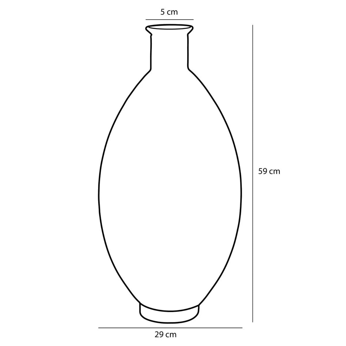 Decorative bottle of Firenza Light Pink by Mica Decorations
