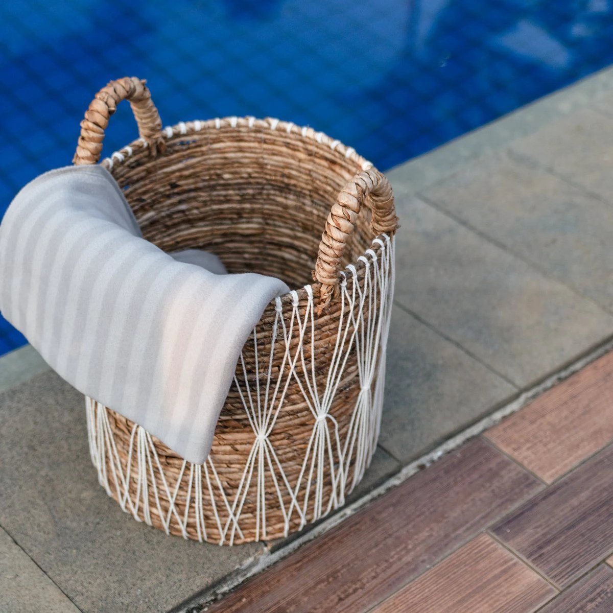 Boho Laundry Basket | Plant Basket | Storage Basket MANDURO made of Banana Fibre (3 sizes) by Soeji
