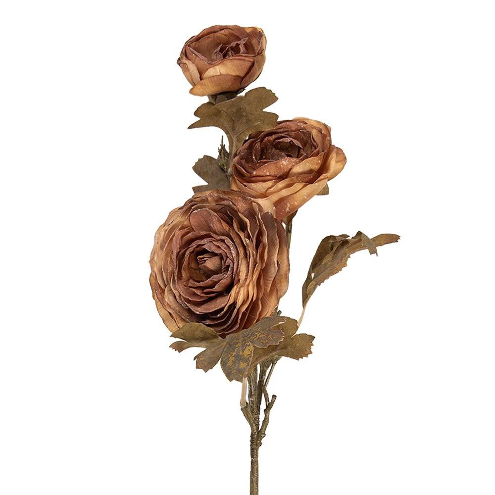 Artificial flower 70 cm brown plastic by Clayre & Eef.