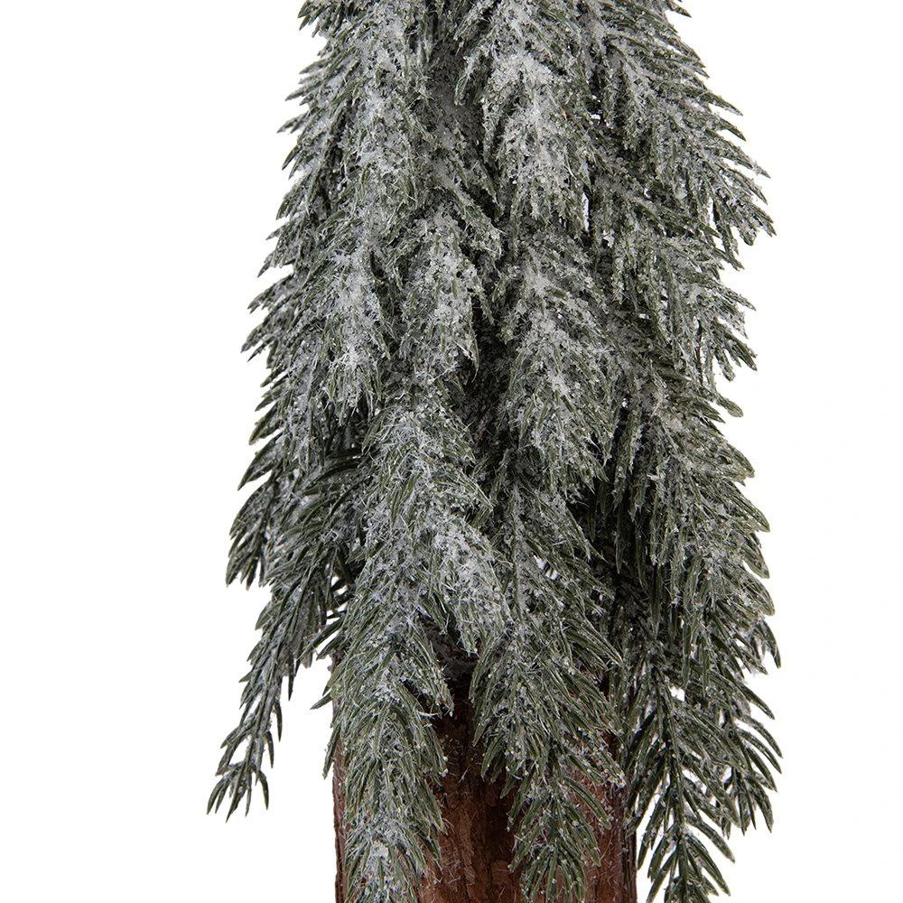 Mini Artificial Christmas Tree Ø 15x44 cm Green Wood by Clayre & Eef.