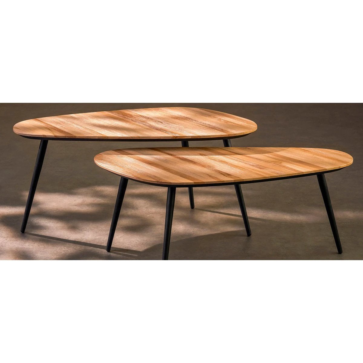 Side table set Jailey Brown by Mica Decorations