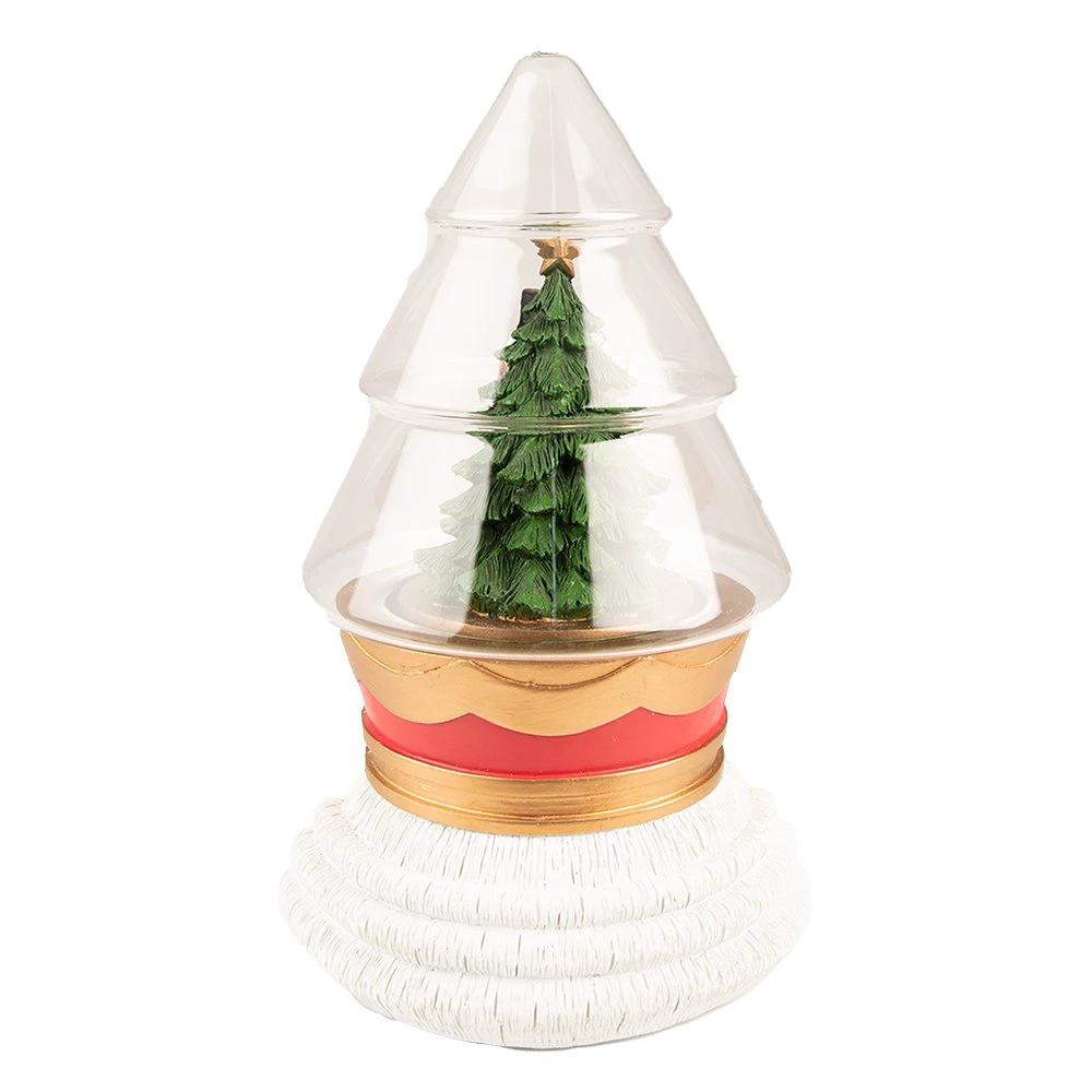 Bell jar with nutcracker and LED 15x13x24 cm / 2xAAA by Clayre & Eef.