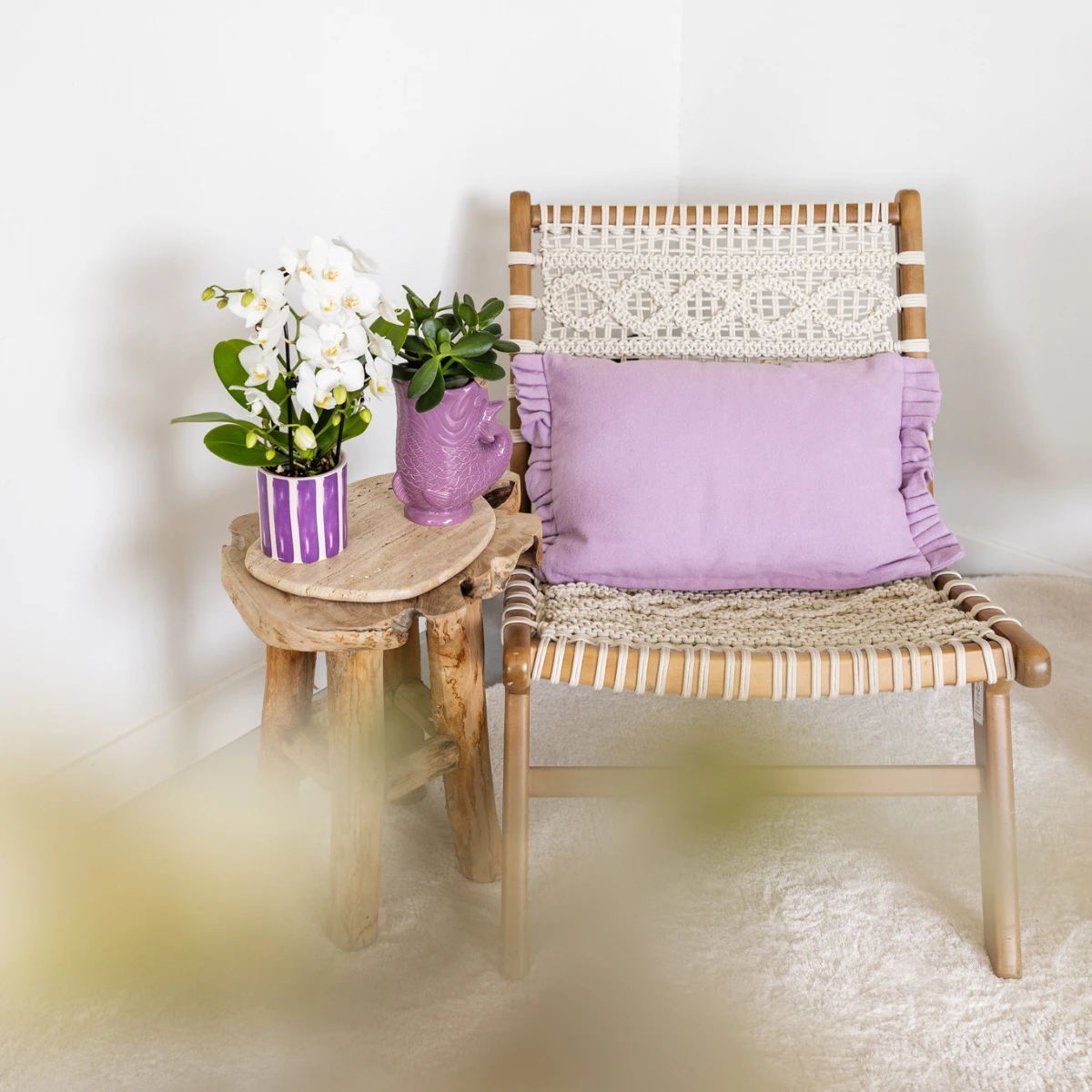 Hummingbird Home | Fish - Lilac - Ø9cm by Kolibri Company